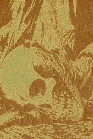 Тлеющий скелет обои