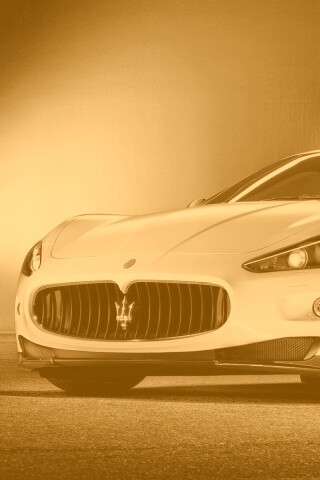 Белый Мазерати обои