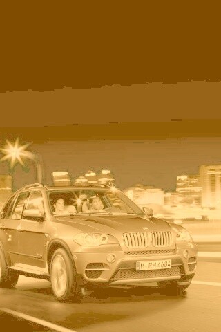 Пара в BMW X5 обои