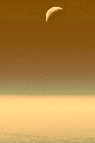 Луна над горизонтом обои