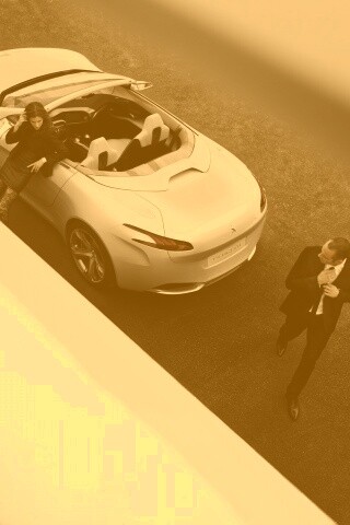 Пара у кабриолета Пежо обои