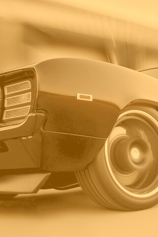 Мускул кар на повороте обои