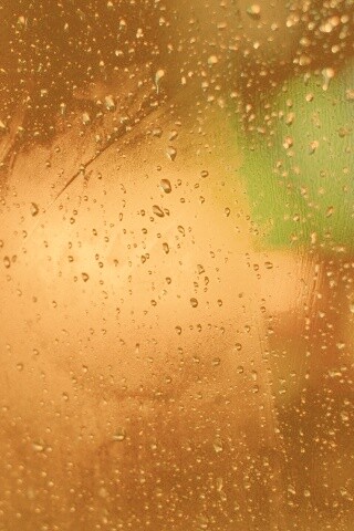 Огни за мокрым стеклом обои