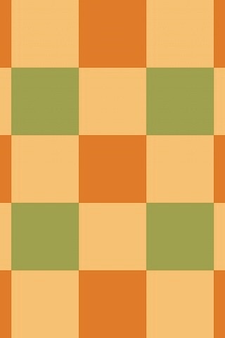 Оранжевые голубые и белые клетки обои