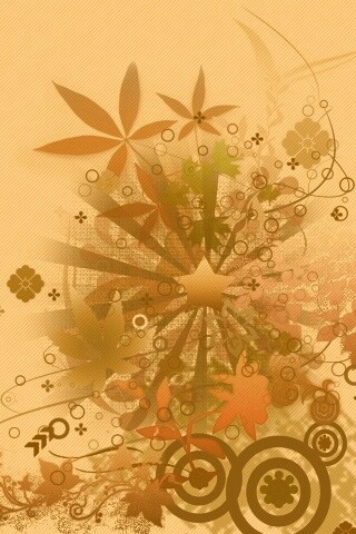 Звездно-листовая абстракция обои