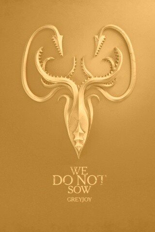 Металлический герб дома Грейджой обои