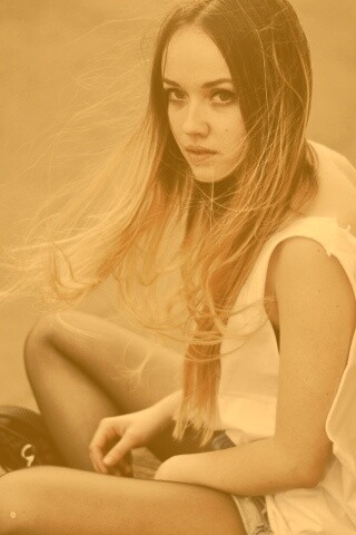 Девушка в образе модели обои