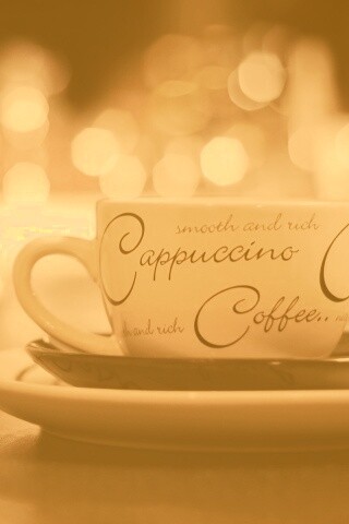 Чашечка капучино обои