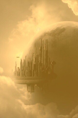 Небесный город обои