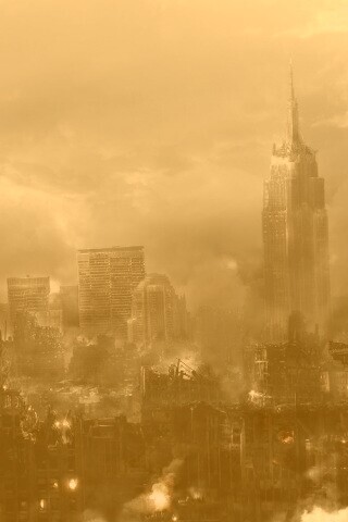 Город после ядерного взрыва обои