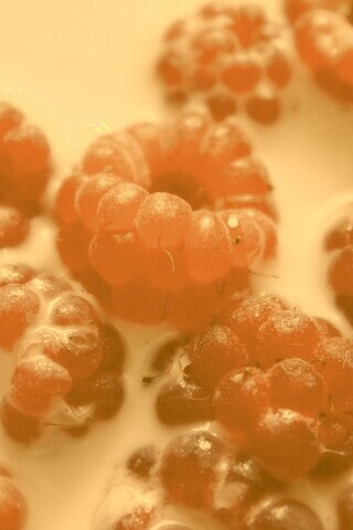 Малина в молоке обои