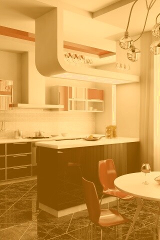 Современная кухня обои