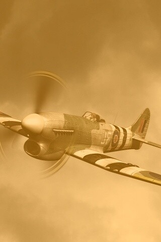 Истребитель времён Второй Мировой Войны обои