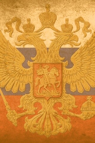 Флаг России в стиле гранж обои