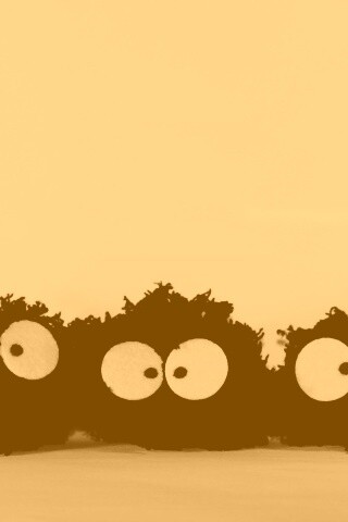 Кляксы с глазами обои