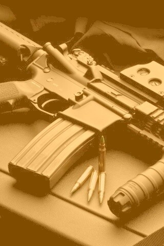 Черный автомат обои