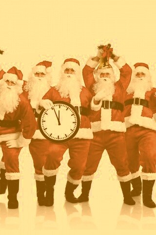 Санта Клаусы обои