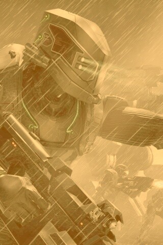 Бой под дождем обои