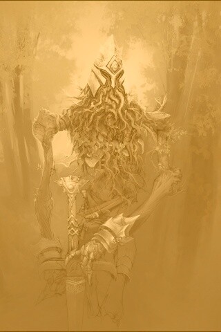 Зеленый король обои