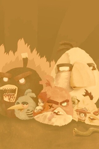 Angry Zombie Birds обои