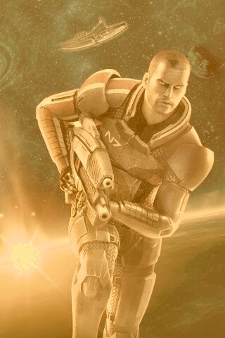 Шепард из вселенной Mass Effect обои
