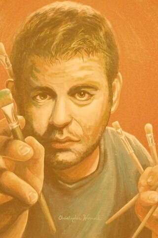 Нарисованный художник обои