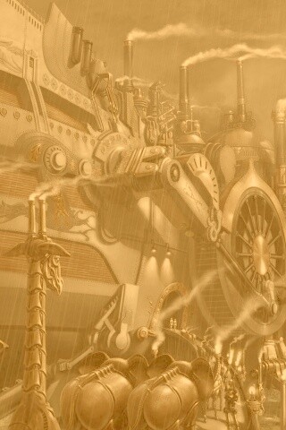 Ноев ковчег в стиле стимпанк обои