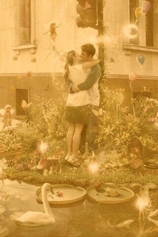 Волшебный поцелуй обои