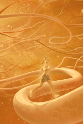 Бег крови обои