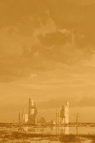 Руины здания обои