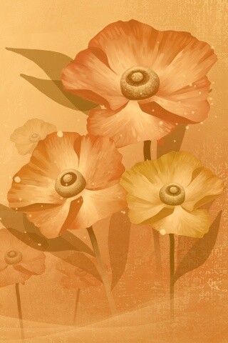 Цветочный арт обои