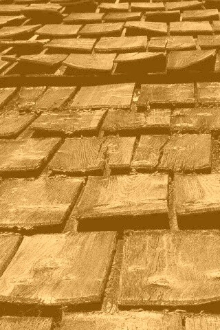 Деревянная крыша обои