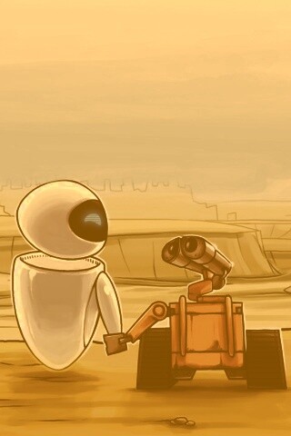 WALL-E и Ева обои