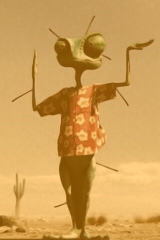 Ранго и кактус обои