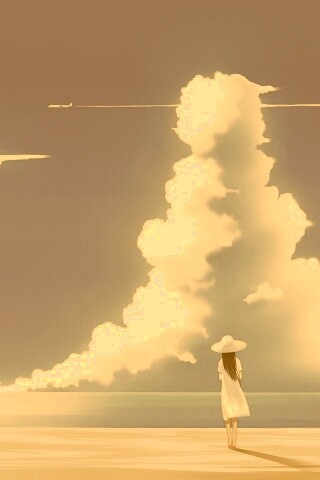 Волшебные облака обои