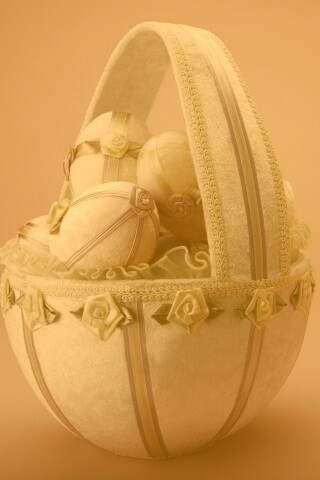 Пасхальная корзиночка обои