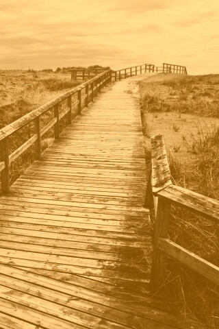 Деревянная дорога обои