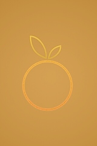 Стилизованная апельсинка обои