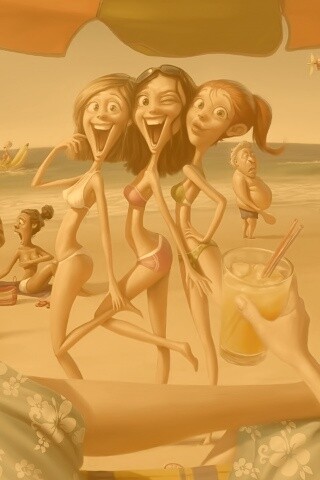 На пляжу ляжу) обои