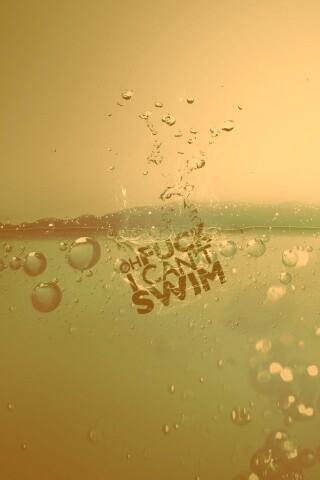 Oh fuck i cant swim обои