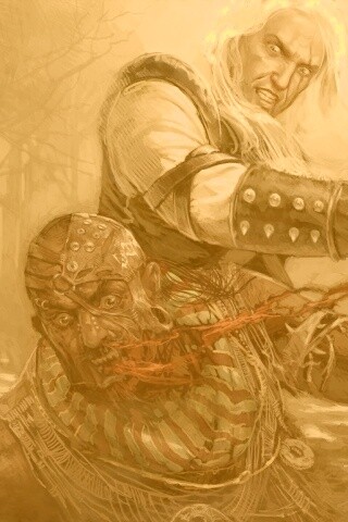 Геральт против Азара обои