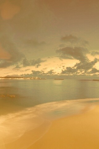 Пляж во франции ночью обои