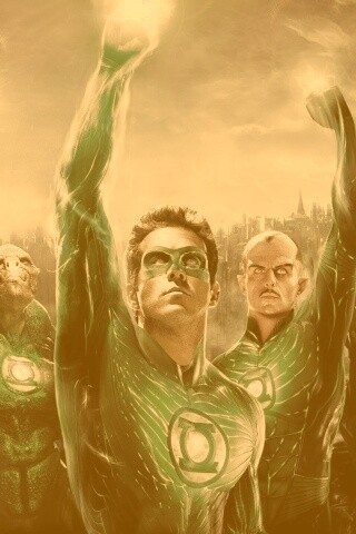 Зеленый фонарь обои