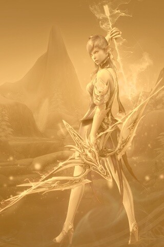 Эльфийка из Aion обои
