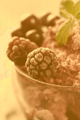 Ягодное мороженное обои