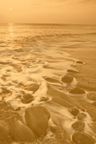 Каменистый берег обои