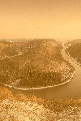 Изгиб реки обои