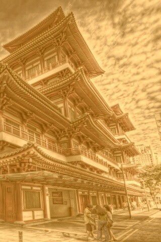 Храм в Сингапуре обои