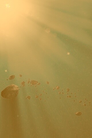 Пояс астероидов вблизи планеты обои