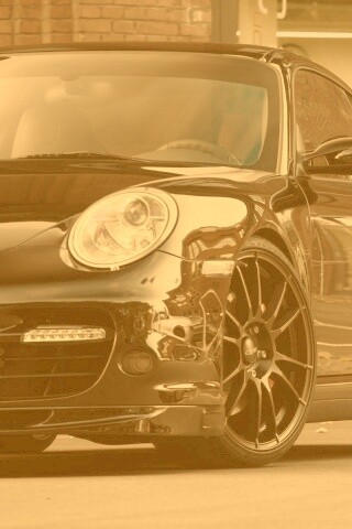 Порш на улице обои